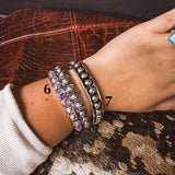 Bold Faux SS Stackable Bracelet
