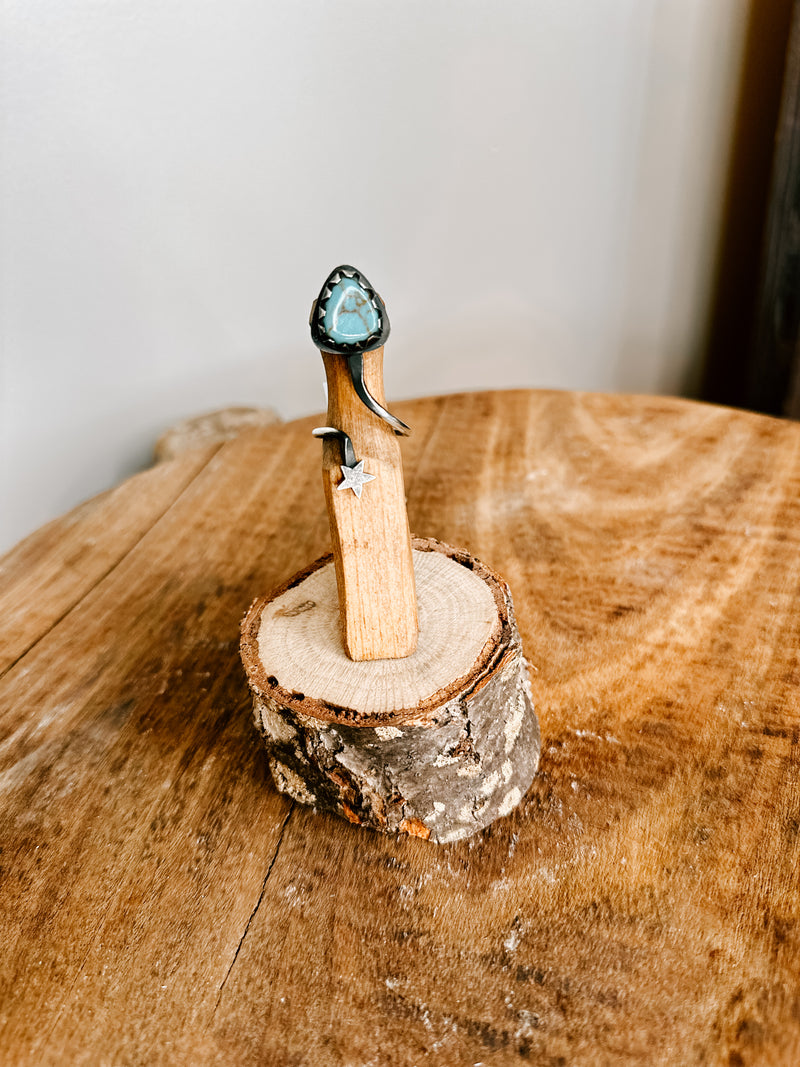 Star Oxidized Ring with Turq