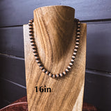 Copper Pearls Necklace