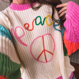 PEACE Chunky Funky Sweater