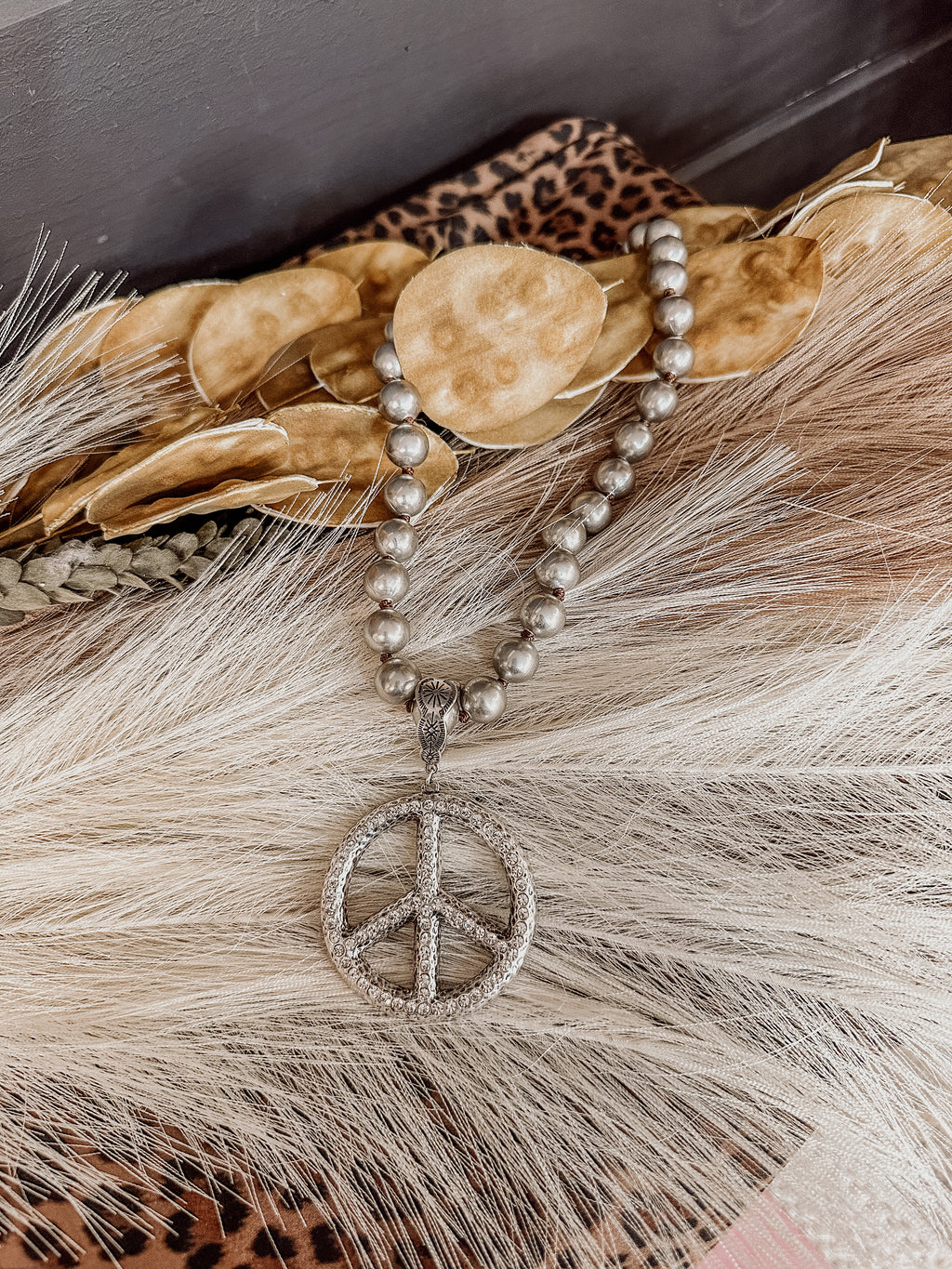 Ball Peace Crystal Necklace
