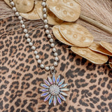 Sunflower Glam Glitzy Necklace
