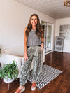 Floral Embroidered Twill Pant