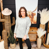 Mint Washed Long Sleeve Crew