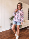 Pink + Light Blue Cheetah Mix Hoodie
