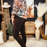 Dark Chocolate Colored Hyperstretch Denim