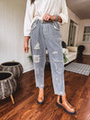 Always On The Road Stripe Crop Patch Pant
