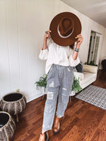 Always On The Road Stripe Crop Patch Pant