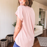 Draped Modal V Neck Essential