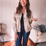 Ivory Champagne Paisley Jacket