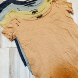 Slouchy Rip Distressed Tee