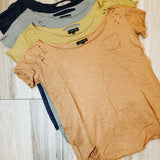 Slouchy Rip Distressed Tee