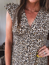 Simply Wild Button V Midi Dress