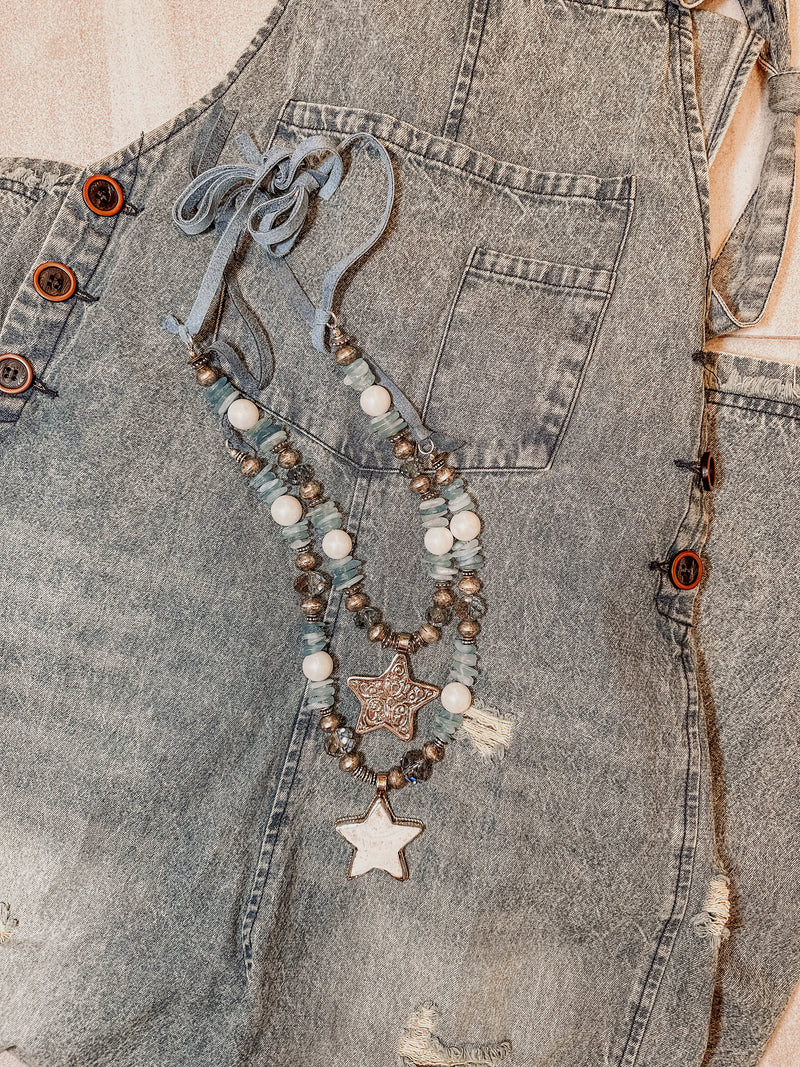 Blue Jean Baby Star Necklace