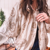 Ivory Champagne Paisley Jacket