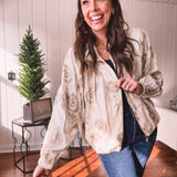 Ivory Champagne Paisley Jacket