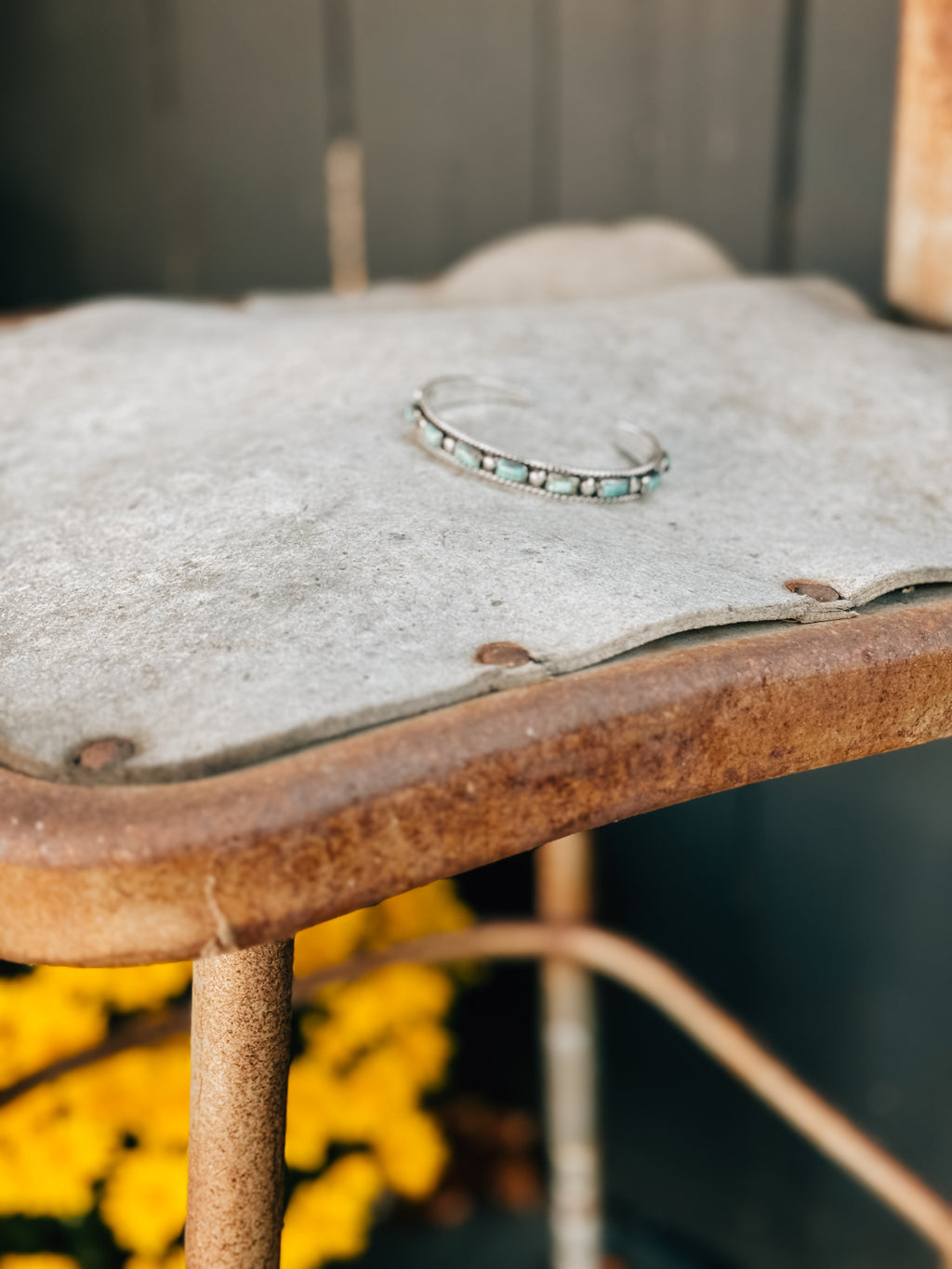 Turquoise Skinny Chicklet Cuff