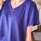 Wide Rib V Neck Bestseller