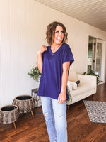 Wide Rib V Neck Bestseller