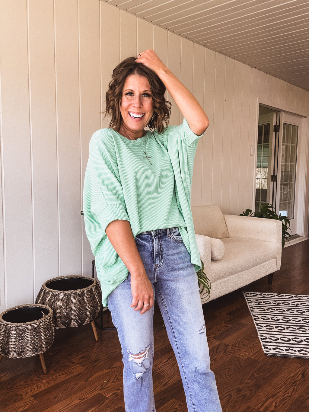 Urban Rib Oversize Everyday Dolman Cut