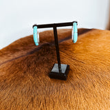 Turquoise Small Inlay Hoop