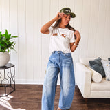 Live Free Denim Panel Seam Jean | Light