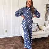 Navy + Blue Polka Dot Set | Sold as Separates