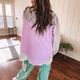 Teal Time Jogger Pant with Crochet