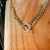 HULMAN T BAR CIRCLE NECKLACE