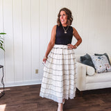 Fit to Flare Ruffle Tier Maxi Dress