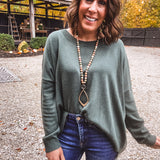 Extended Shoulder Sweater