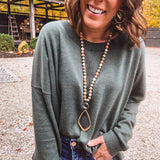 Extended Shoulder Sweater