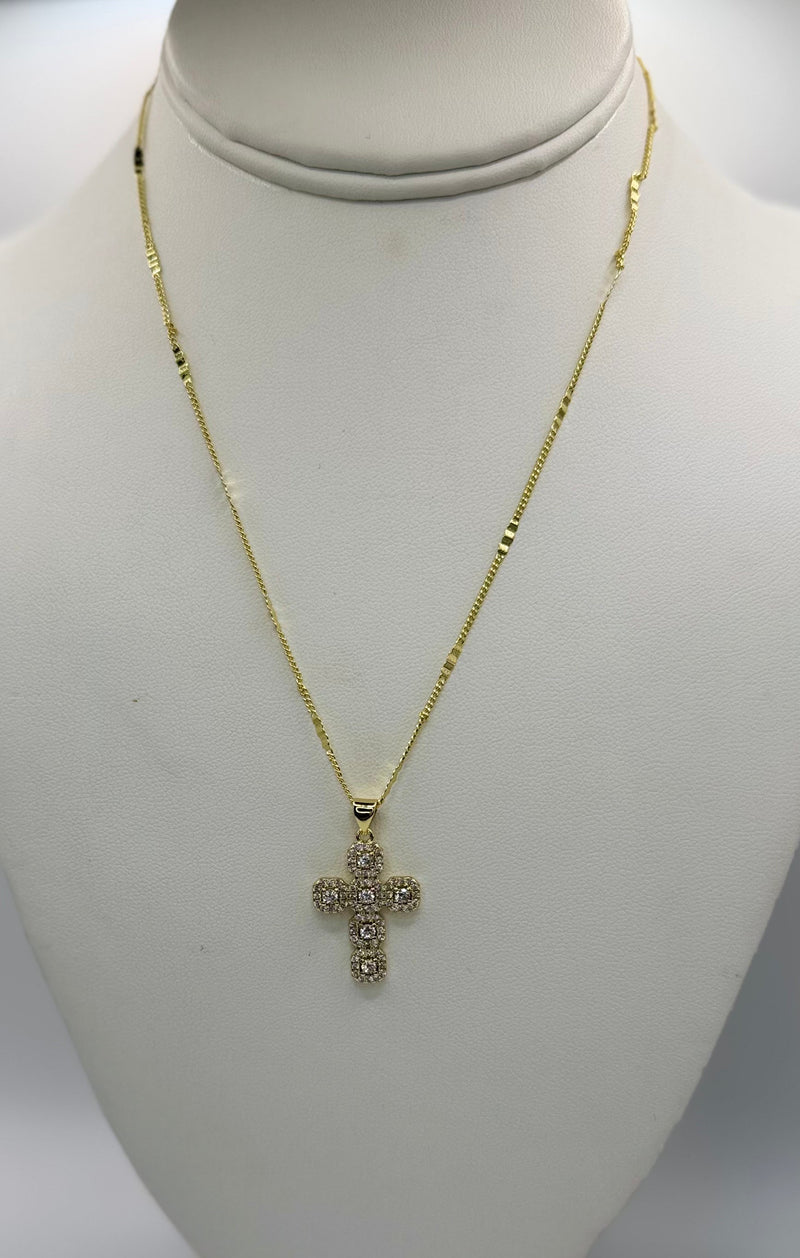 At The Cross Gold Crimp Chain Necklace