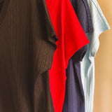 Wide Rib V Neck Bestseller