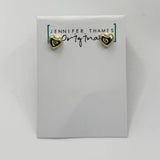 Gold Heart Mini Stud