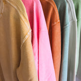 Corded Side Slit Crew