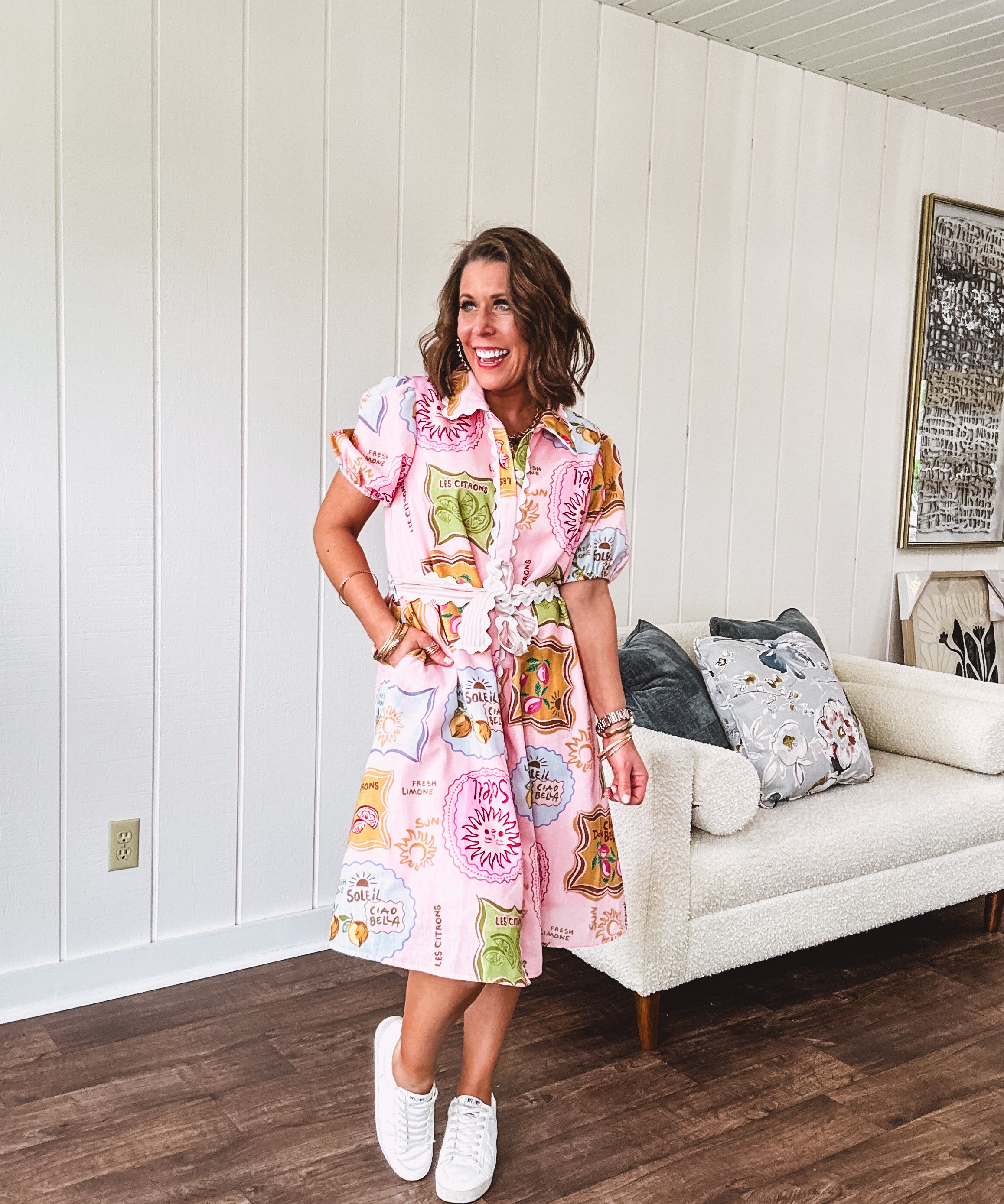 spring dresses with short sleeves Fesfesfes Spring Dresses for Women Spring Casual Solid Color Square Collar Chiffon Dress Loose Semi Sheer Waist Tighten Short Sleeve Mini Dress