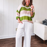 In The Groove Olive Woven Sweater Vest