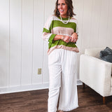 In The Groove Olive Woven Sweater Vest
