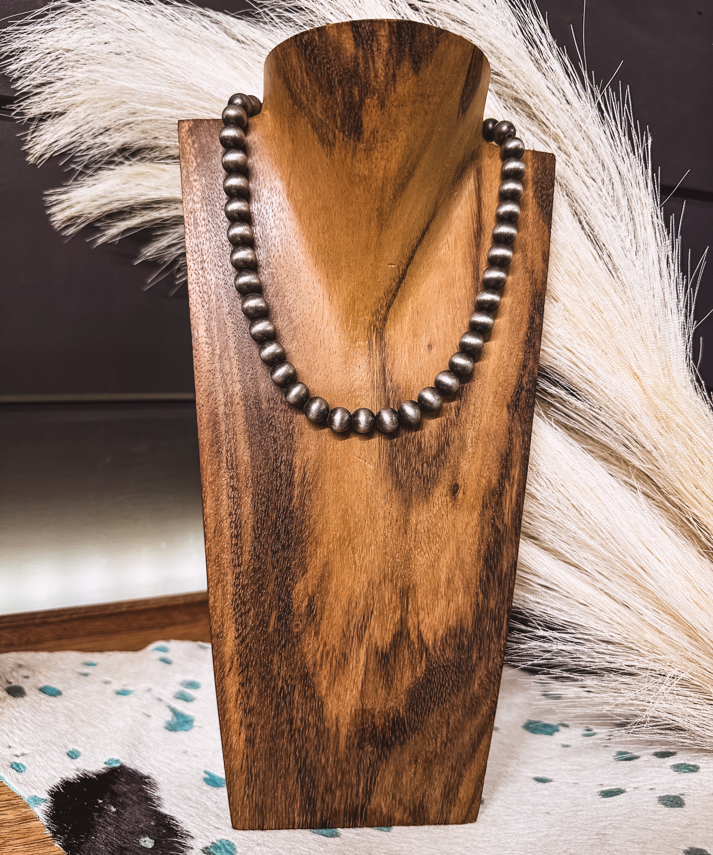 10mm Faux Sterling Silver Pearl