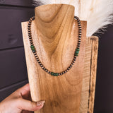 5MM Faux Bronze + Green Turq | 16"