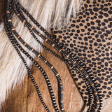 Western Nod Faux Triple Strand Necklace | 30"