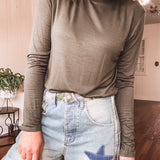 Bamboo Mock Neck L/S Top