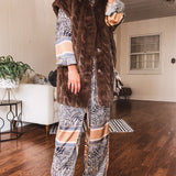 Luxe Choco Faux Fur Vest