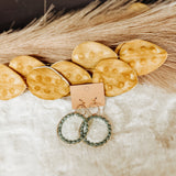 CRYSTAL CIRCLE DOUBE GOLD EARRING