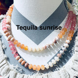SAUCER RESIN BEAD NECKLACE