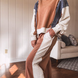 Cinnamon Colorblock Drawstring Pant