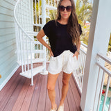 Cream Tapestry Short