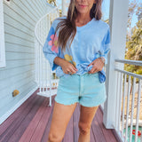 Tummy Control High Rise Fray Color Short