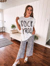 Off White Rock N Roll Tank